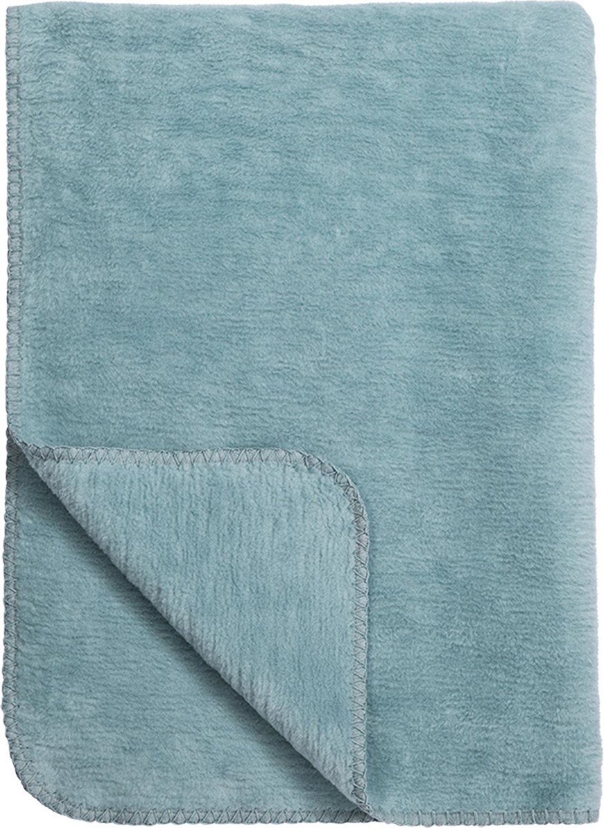 Meyco Basic Uni Wiegdeken - 75x100 cm - Stone Green
