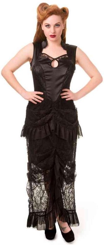 Banned Lange jurk Nevermind Gothic Zwart