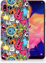 TPU Cover Geschikt voor Samsung Galaxy A10 Punk Rock