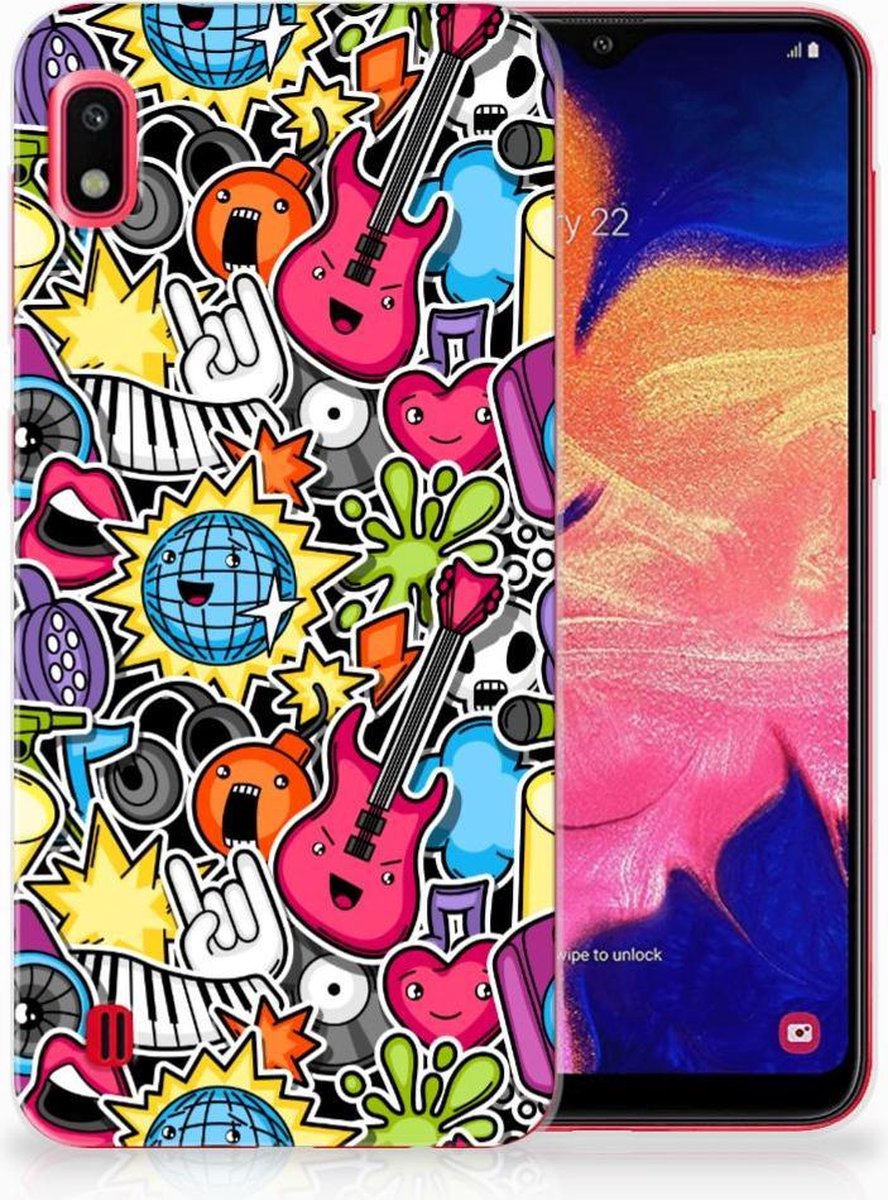 Samsung Galaxy A10 Silicone Back Cover Punk Rock
