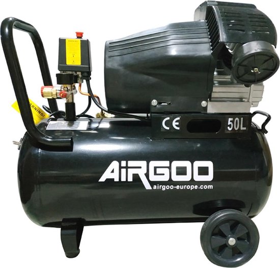 zuigen Touhou Zes Airgoo AG-80 Compressor 50 liter - 8 bar - 360L/min - 3HP | bol.com