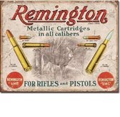 Remington Since 1816 Metalen wandbord 31,5 x 40,5 cm.