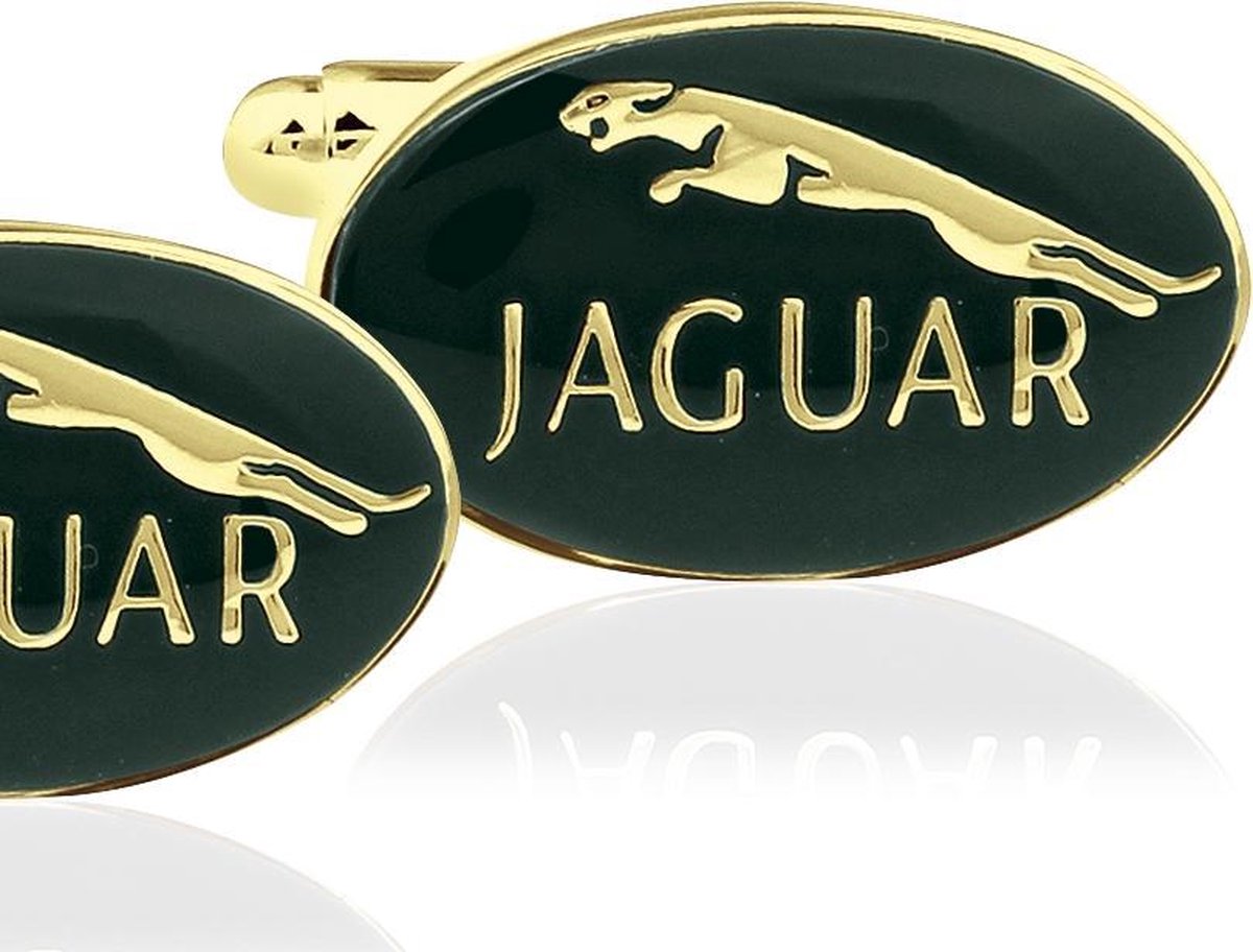 Montebello Manchetknopen Jaguar G - Heren - Metaal - Ovaal - 20x13mm - Montebello