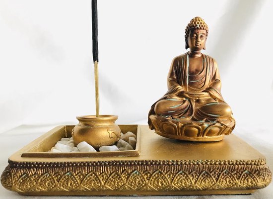 hier Pamflet Stewart Island Mooie wierookbrander-wierookhouder met Zen boeddha old look 10x10x14cm  voor... | bol.com
