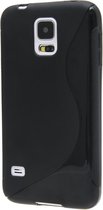 Samsung Galaxy S5 Silicone Case s-style hoesje Zwart