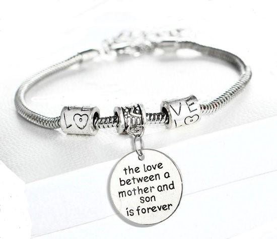 BFF Love mother son forever bedel armband | vriendschap | zoon | mama |  bol.com