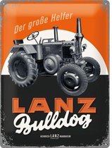 Wandbord- LANZ Bulldog -30x40cm-