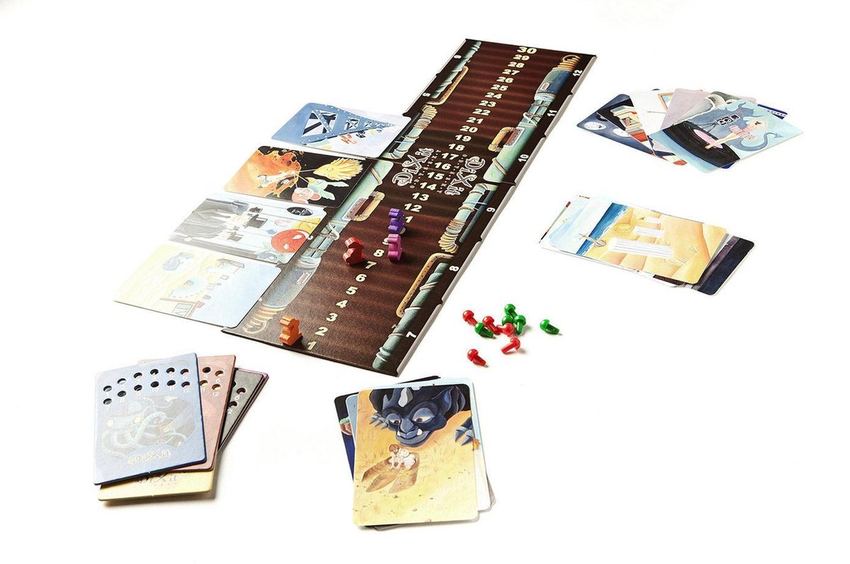 Dixit Odyssey Brettspiel – Für 3–12 Spieler Ab 8 Jahren, Mit 84 Illustrierten Karten, Auf Niederländisch