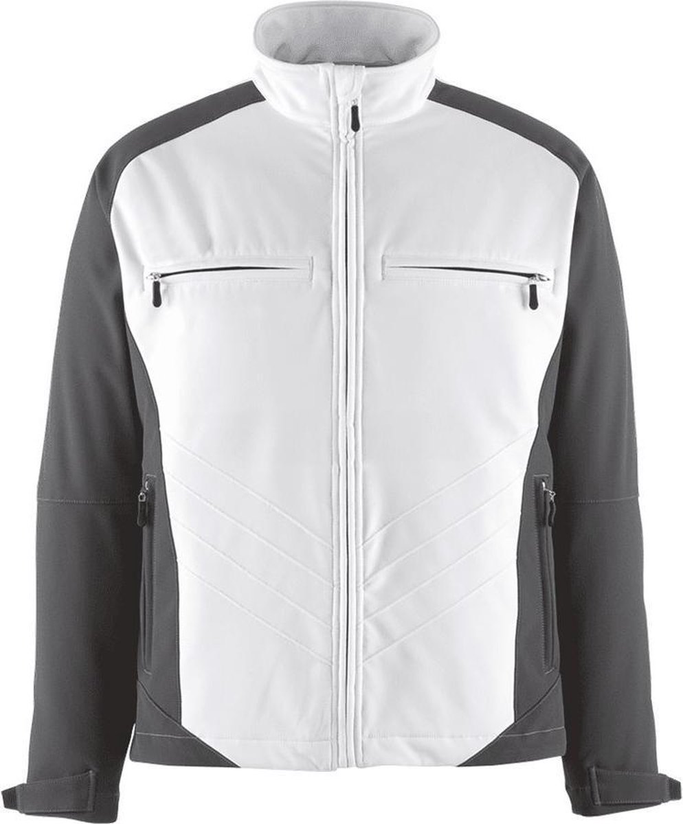 Mascot Unique Softshell jas 12002-149 - wit/donkerantraciet - XL