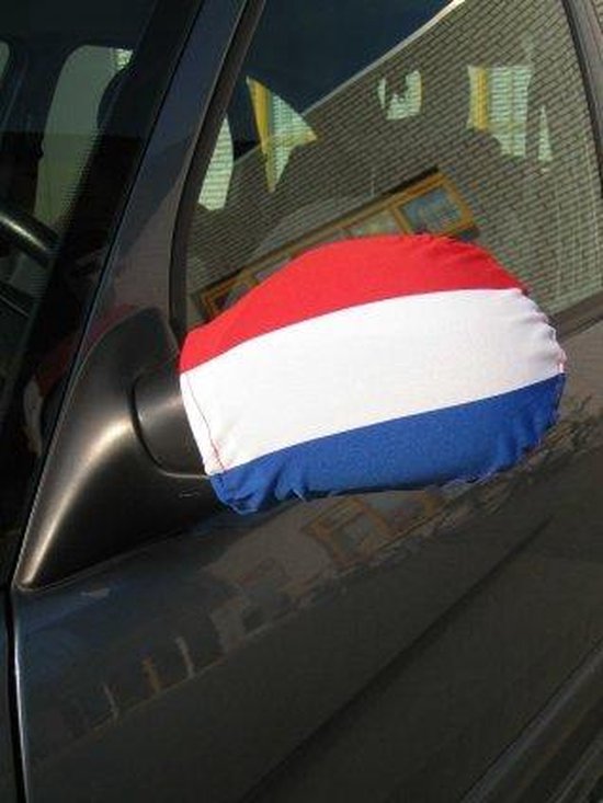 Foto: Autospiegel hoes nederlandse vlag 2 stuks