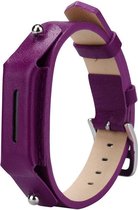 Lederen armbandje voor de Fitbit Flex 2 met gespsluiting  - Roze