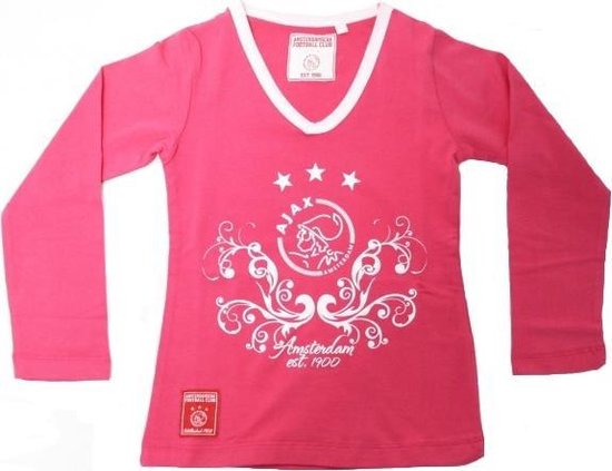 Ajax T-shirt meisjes longsleeves roze maat 128 | bol.com