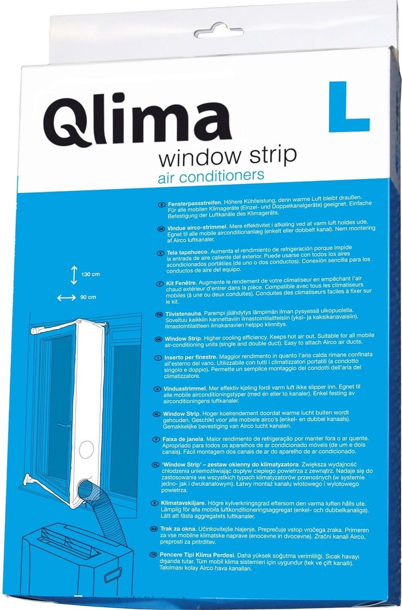 Qlima Airco-accessoire Window fitting KIT groot