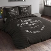 Sleeptime Residence - Dekbedovertrek - Eenpersoons - 135x200 cm + 1 kussensloop 80x80 cm - Grijs