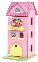 Le Toy Van - Princessentoren -Poppenhuis - inclusief Prinsessenpopje en Meubeltjes - Maten: 23 x 25.4 x 46 cm (lxbxh)