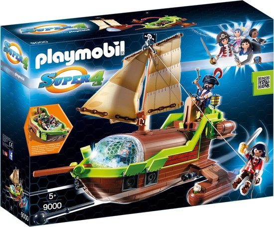 Playmobil Super 4 Bateau pirate Caméléon avec Ruby | bol.com