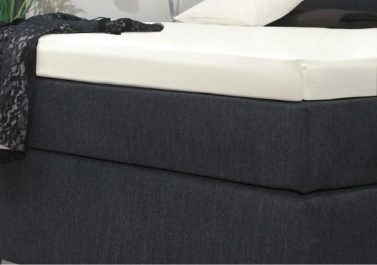 Hoeslaken Topper - 100% Katoen Satijn 180x220 cm - Tot 12