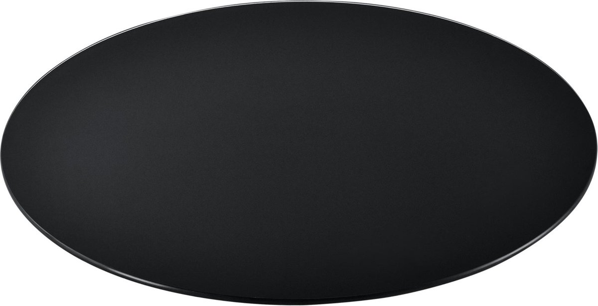 Glasplaat ESG veiligheidsglas 8 mm voor tafels Ø60 cm zwart | bol.com