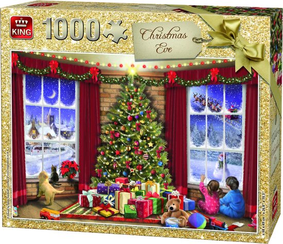 stromen Verwachten Toegeven King Puzzel 1000 Stukjes (68 x 49 cm) - Kerstavond - Legpuzzel Kerst /  Winter | bol.com