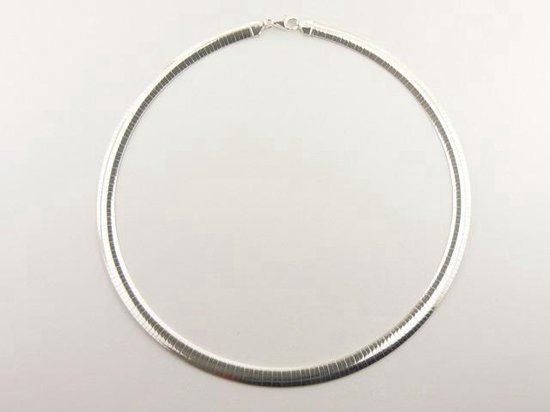 Hoogglans zilveren collier bol.com