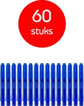 Dragon Darts - edgeglow - darts shafts - 20 sets (60 stuks) - short - blauw - dart shafts - shafts