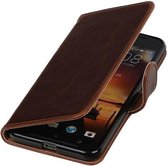 Pull Up TPU PU Leder Bookstyle Wallet Case Hoesjes voor HTC One X9 Mocca