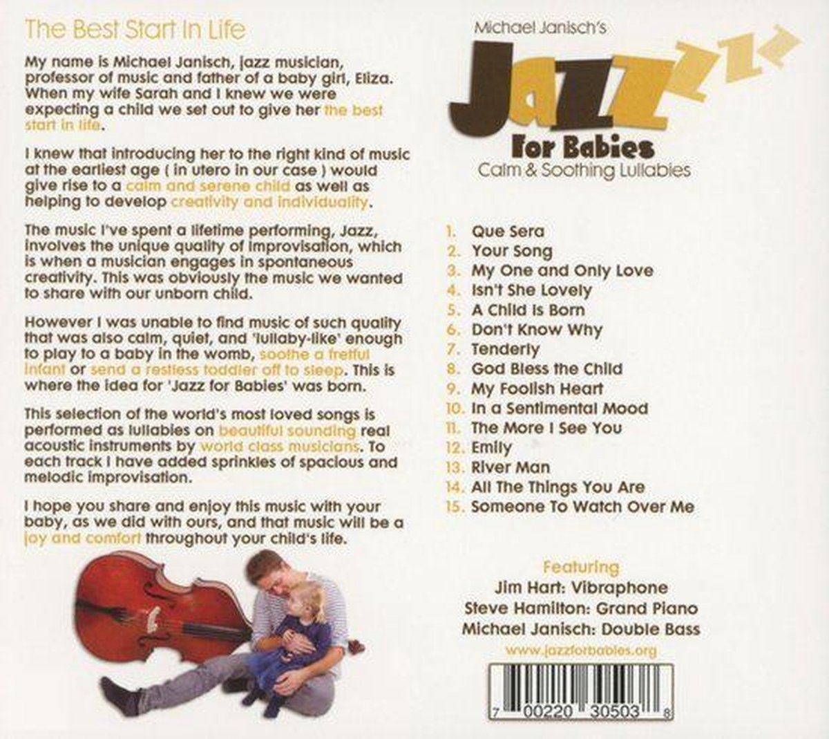 Vibraphone Album, Jazz for Babies CD (album) Muziek