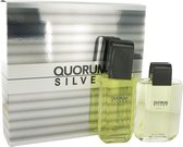 Quorum Silver by Puig   - Gift Set - 100 ml Eau De Toilette Spray + 100 ml After Shave