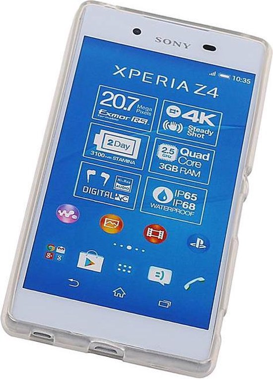 Sony Xperia M4 Aqua TPU Transparant Wit |
