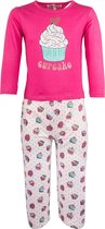 Amantes Meisjes Pyjama roze/fuchsia Cup Cake - maat 92/98