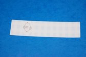 24 naamkaartjes lang retro baby blauw