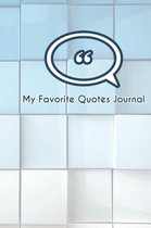 My Favorite Quotes Journal