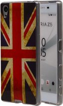 Britse Vlag TPU Cover Case voor Sony Xperia Z5 E6653 / E6603 Hoesje