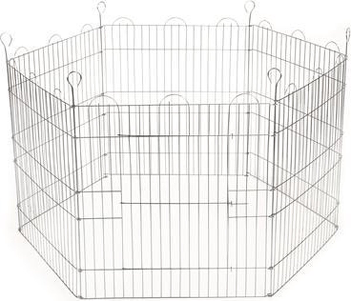 Beeztees Konijnenren - 105 x 105 x 58 cm - Verzinkt - 6 Panelen