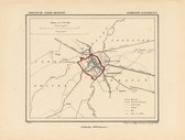 Historische kaart, plattegrond van gemeente Eindhoven in Noord Brabant uit 1867