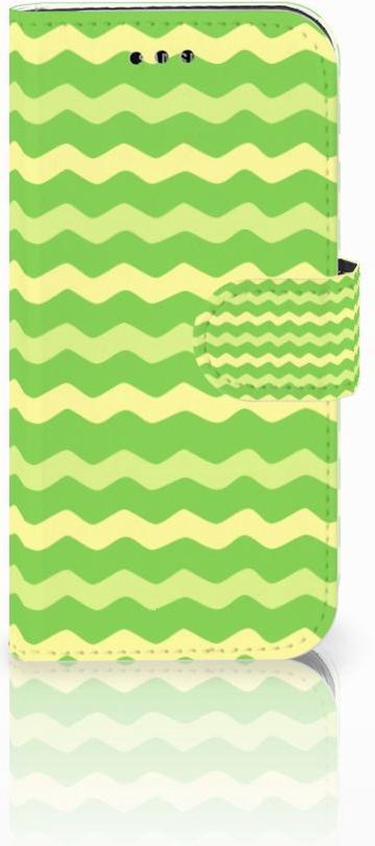 Samsung Galaxy A3 2017 Telefoon Hoesje Waves Green