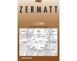 Swisstopo 1 : 25 000 Zermatt