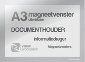 Magneetvenster A3 (uitwisbaar) - Zilver Grijs