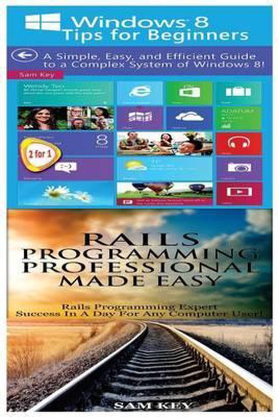 Programming- Windows 8 Tips for Beginners & Rails Programmin ... - cover