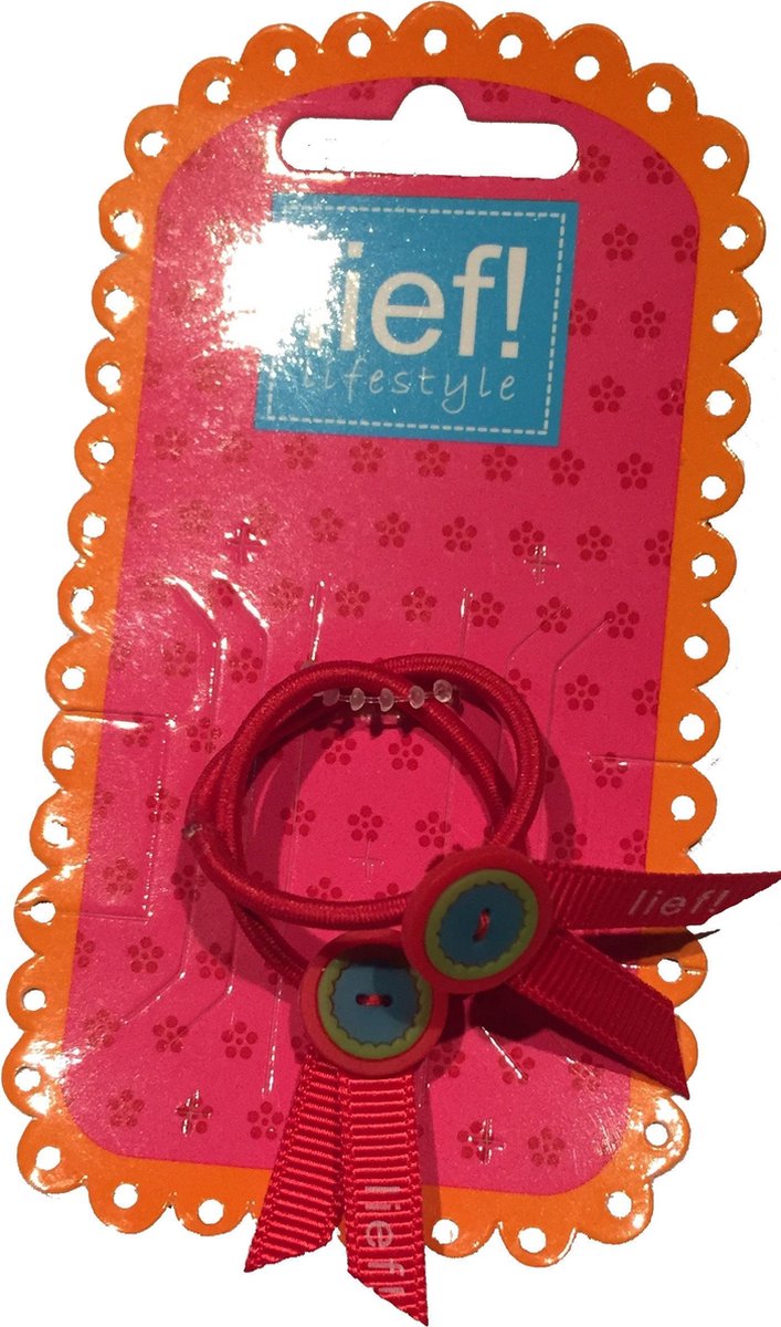 Haarelastiekjes Knoop Rood - Lief Lifestyle