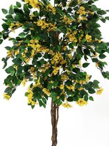 Europalms Kunstplant - Bougainvillea - geel - 180cm - boom
