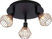 Brilliant DALMA - Plafondlamp - Koper;Zwart