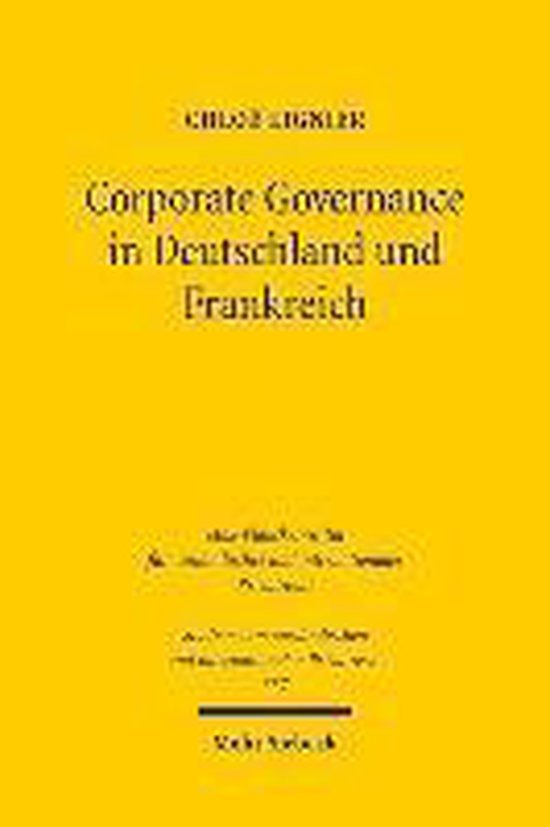 Corporate Governance in Deutschland und Frankreich - cover