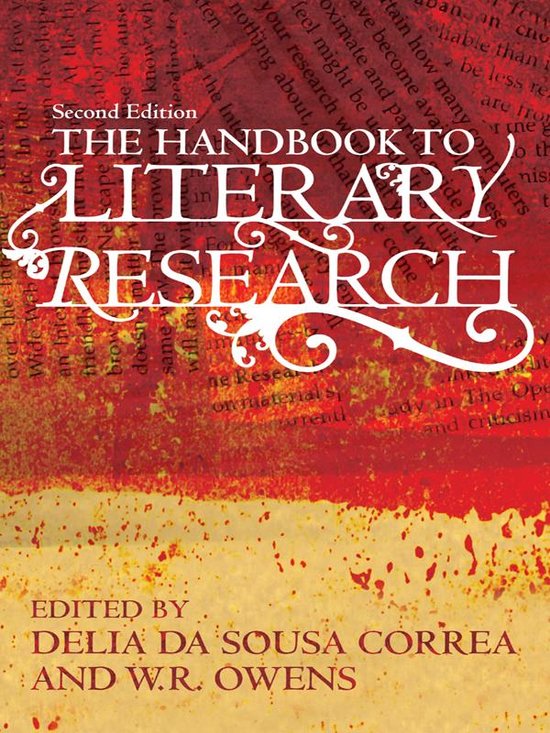 The Handbook to Literary Research - cover