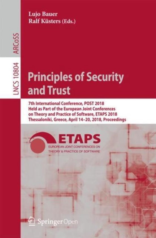 Lecture Notes in Computer Science10804- Principles of Securi ... - cover