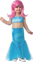 Kostuum Bubble Guppie Molly met pruik - Maat 98/104