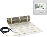Elektrische vloerverwarming set  t.b.v. 4 m² inclusief programmeerbare thermostaat