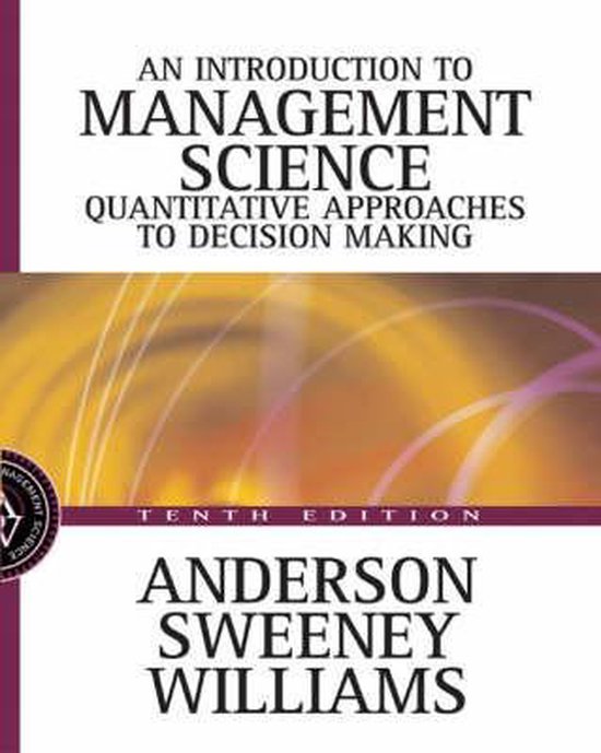 An Introduction to Management Science - cover