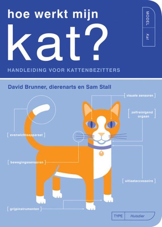 Cover van het boek 'Hoe werkt mijn kat?' van David Brunner