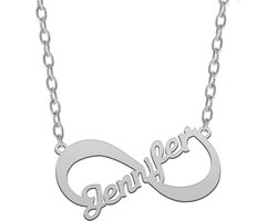 Taboo Sieraden Zilveren Infinity Naamketting - Hanger